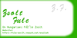 zsolt fule business card